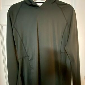 Women's SPF 50 protected Long Sleeve Hoodie - Black